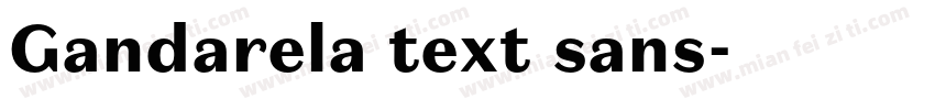 Gandarela text sans字体转换